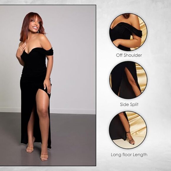 NWT Bridal Babes Lola Gown 4XL Sweetheart Off Shoulder Maxi Dress formal red - Picture 3 of 11